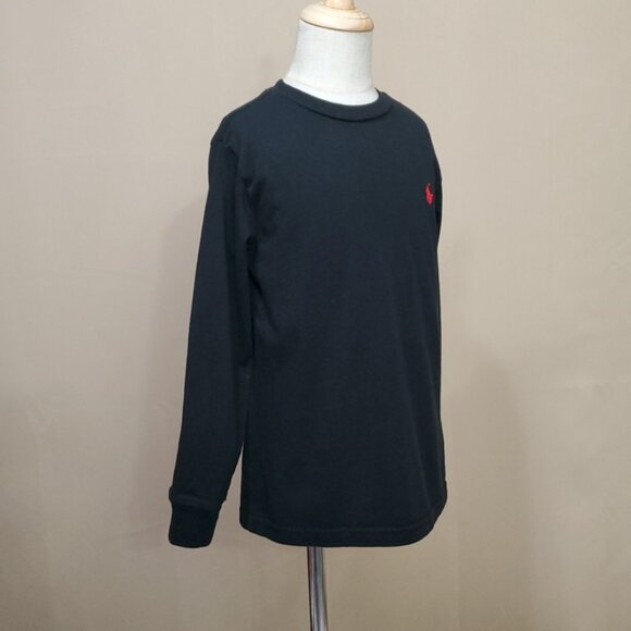 6 Boys Black Long Sleeve T-Shirt with Red Pony Polo by Ralph Lauren - Picture 7 of 10